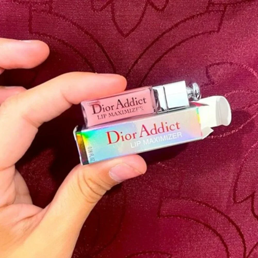 NWT Mini Dior Addict Lip Maximizer 001 Pink Plumper Sheer Plumping Lip Gloss